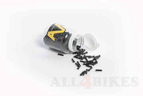 SX Force Sx-force end caps kabel 1.5-1.8mm noir (500 pcs)